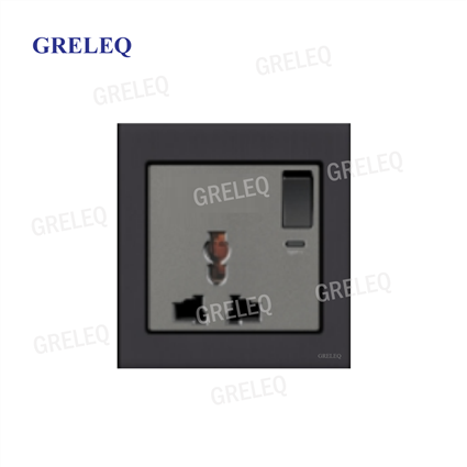 Bộ ổ cắm đơn đa năng có đèn Led