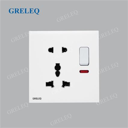 Bộ ổ cắm đôi đa năng có đèn Led