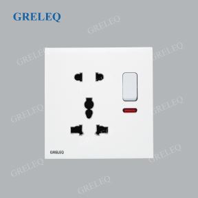 Bộ ổ cắm đôi đa năng có đèn Led